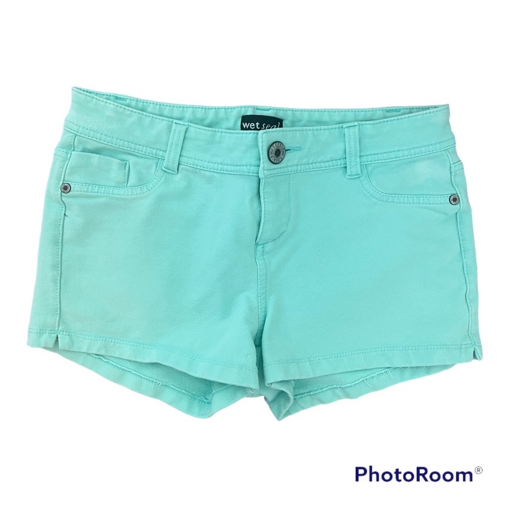 Teal Wet Seal Shorts - medium